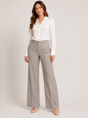 Jones New York Collection Wide Leg Dress Pants Size 6 Career Office Quiet Luxury